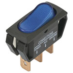 TruComponents 751600 Rocker switch,Off/On,SPST,Illuminated,Quick Connect