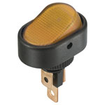 TruComponents 751601 Rocker switch,Off/On,SPST,Illuminated,Quick Connect