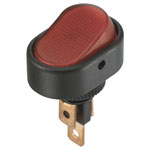 TruComponents 751602 Rocker switch,Off/On,SPST,Illuminated,Quick Connect