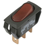 TruComponents 751604 Rocker switch,Off/On,SPST,Illuminated,Quick Connect