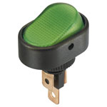 TruComponents 751605 Rocker switch,Off/On,SPST,Illuminated,Quick Connect