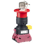 IDEC HW1B-X402R Emergency Stop Non-Illuminated Key Reset 2NC IP2X Plastic Bezel