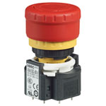IDEC XA1E-BV313VR XA Emergency Stop Switch Non-Illuminated 16mm TurnPull 1NO-3NC