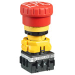 IDEC XA1E-BV413RH-EMO XA Emergency Stop Switch Non-Illuminated TurnPull 1NO-3NC