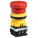 IDEC XN1E-BV422MFR XN Emergency Stop Non-Illuminated 30mm TurnPull 2NO-2NC