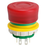 IDEC XW1E-LV3SG02Q4TR XW Emergency Stop Switch 22mm Illuminated 2NC R
