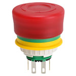 IDEC XW1E-LV3SG02QBTR XW Emergency Stop Switch 22mm Illuminated Red 2NC
