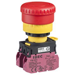 IDEC YW1B-V4E01R YW Emergency Stop Switch Non-Illuminated 22mm TurnPull 1NC