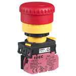 IDEC YW1L-V4P01Q4R YW Emergency Stop Switch Illuminated 22mm TurnPull 1NC