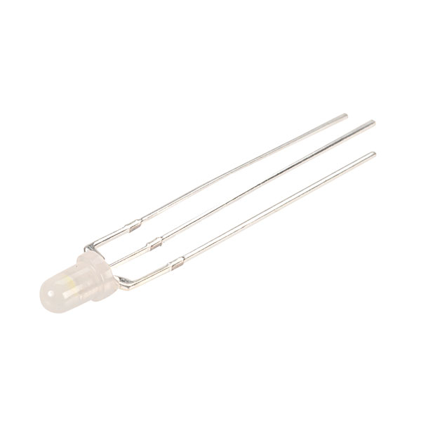 TruOpto OSRWPA3132A 3mm Red / White Bi-Colour LED Common Anode 3 P...