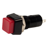 SCI R13-23A RED SPST Momentary Red Push Switch