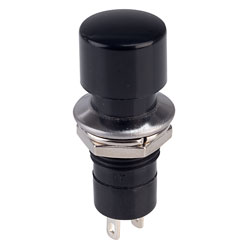 SCI R13-40B BLACK Latching Push Sw Dome Button Black