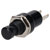 R-TECH 708382 Miniature Momentary SPST Black Push Button Switch