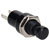 R-TECH 708382 Miniature Momentary SPST Black Push Button Switch