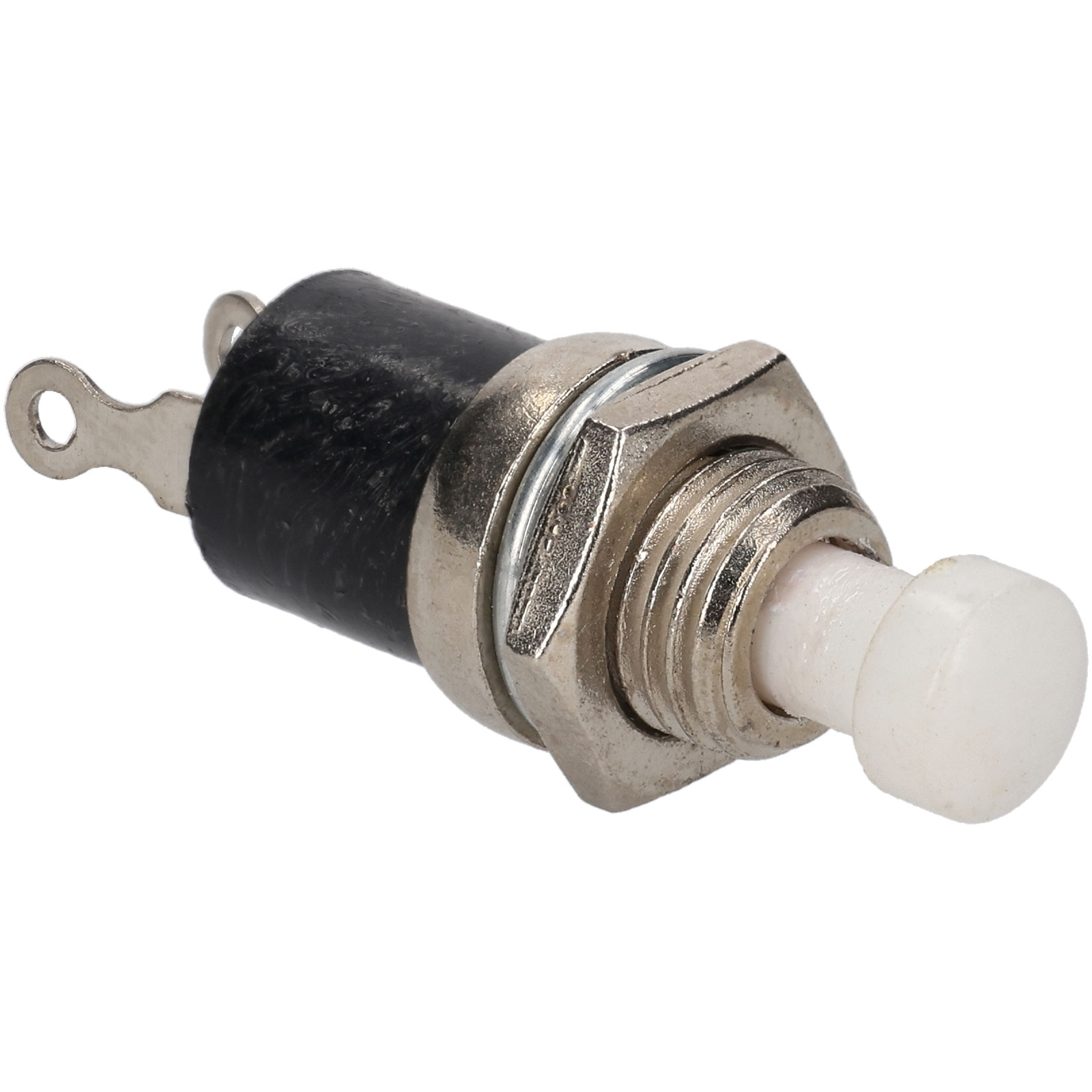 R-TECH 780525 Miniature Push to Make Switch White | Rapid Online
