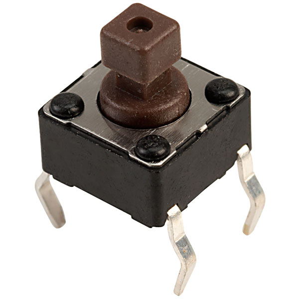  DTS-644N-V Square Button Through Hole 6 x 6mm Tactile Switch 160gf