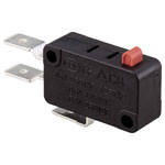 TruComponents 78-0901 Microswitch,On/(On),16A,Button,Quick Connect