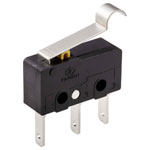 TruComponents 78-0903 Microswitch,On/(On),5A,Short Sim Roller,Quick Connect