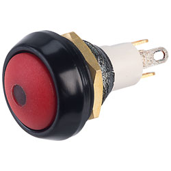 ITW 59-412R Red Round IP67 Mom Switch Red LED