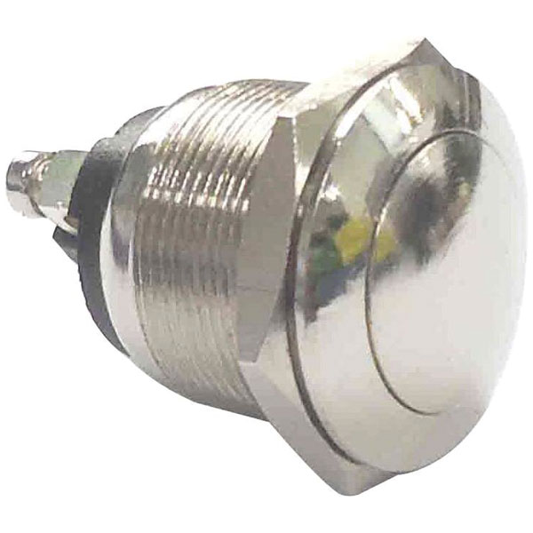 TruComponents 781880 Pushbutton ,Panel Mount,Off/(On),SPST,Scr/term