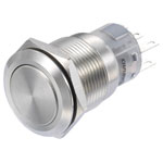 TruComponents 781894 Pushbutton ,Panel Mount,Off/(On),DPDT,Solder,IP66