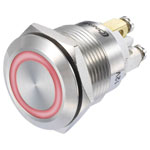 TruComponents 781896 Pushbutton ,Panel Mount,Off/(On),SPST,Scr/term,IP65