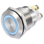 TruComponents 781898 Pushbutton ,Panel Mount,Off/(On),SPDT,Scr/term,IP65