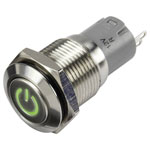 TruComponents 781901 Pushbutton ,Panel Mount,On/On,SPDT,Solder Pins,IP65