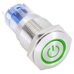 TruComponents 781904 Pushbutton ,Panel Mount,Off/(On),SPDT,Solder Pins,IP65