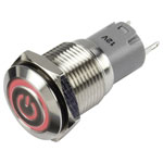 TruComponents 781906 Pushbutton ,Panel Mount,On/On,SPDT,Solder Pins,IP65