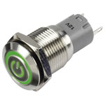 TRUCOMPONENTS 781907 Pushbutton ,Panel Mount,On/On,SPDT,Solder Pins,IP65