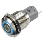 TruComponents 781908 Pushbutton ,Panel Mount,On/On,SPDT,Solder Pins,IP65