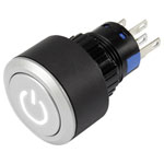 TruComponents 781913 Pushbutton ,Panel Mount,Off/(On),NO/NC,Solder,IP65