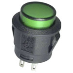TRUCOMPONENTS 781976 Pushbutton ,Panel Mount,Off/(On),SPST-NO,Solder