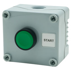 Hylec 1DE.01.06AG Single Stop/start Push Button 22mm Green