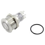TruComponents 782122 Pushbutton ,Panel Mount,Off/(On),DPDT,Solder,IP67