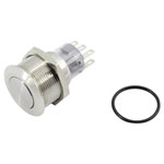 TruComponents 782124 Pushbutton ,Panel Mount,Off/(On),DPDT,Solder,IP67