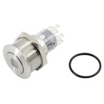 TruComponents 782125 Pushbutton ,Panel Mount,Off/(On),DPDT,Solder,IP67