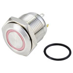 TruComponents 782131 Pushbutton ,Panel Mount,Off/(On),SPST,Solder,IP65