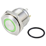 TruComponents 782132 Pushbutton ,Panel Mount,Off/(On),SPST,Solder,IP65