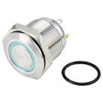 TruComponents 782133 Pushbutton ,Panel Mount,Off/(On),SPST,Solder,IP65