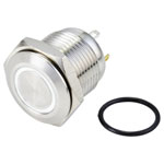 TruComponents 782134 Pushbutton ,Panel Mount,Off/(On),SPST,Solder,IP65