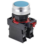 TRUCOMPONENTS 782159 Pushbutton ,Panel Mount,Off/(On),NO/NC,Scr/term,IP40