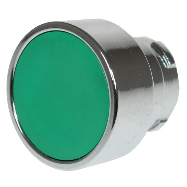  CCTTR30GW Flush Metal Pushbutton Green 22mm