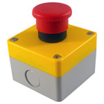 CamdenBoss CSC1-50 E-Stop Box 40mm Twist Release Plastic Switch body red