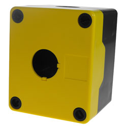 CamdenBoss SC1A IP66 Control Station Enclosure Yellow 1 Way