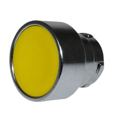 CamdenBoss CCTTR30YW Flush Metal Pushbutton Yellow 22mm