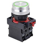 TRUCOMPONENTS 782571 Pushbutton ,Panel Mount,Off/(On),NO/NC,Scr/term,IP40