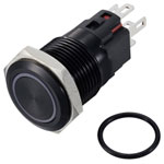 TruComponents 782590 Pushbutton ,Panel Mount,Off/On,SPDT,Solder,IP65