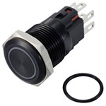 TruComponents 782591 Pushbutton ,Panel Mount,Off/On,SPDT,Solder,IP65